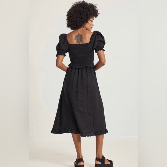 Saint Helana Midi Linen Dress - Picture 2 of 9